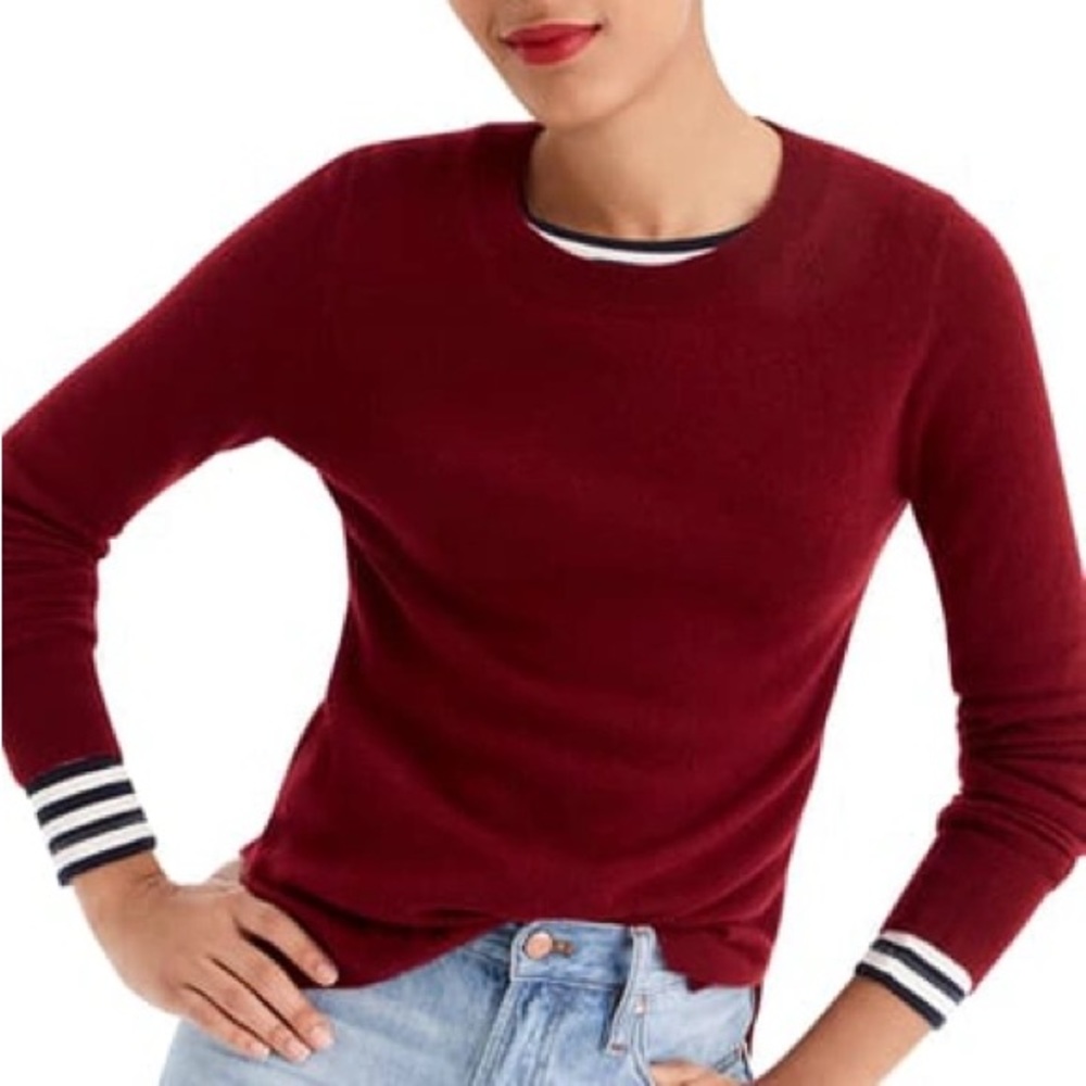 🍒♥️ burgundy cashmere sweater by J. Crew